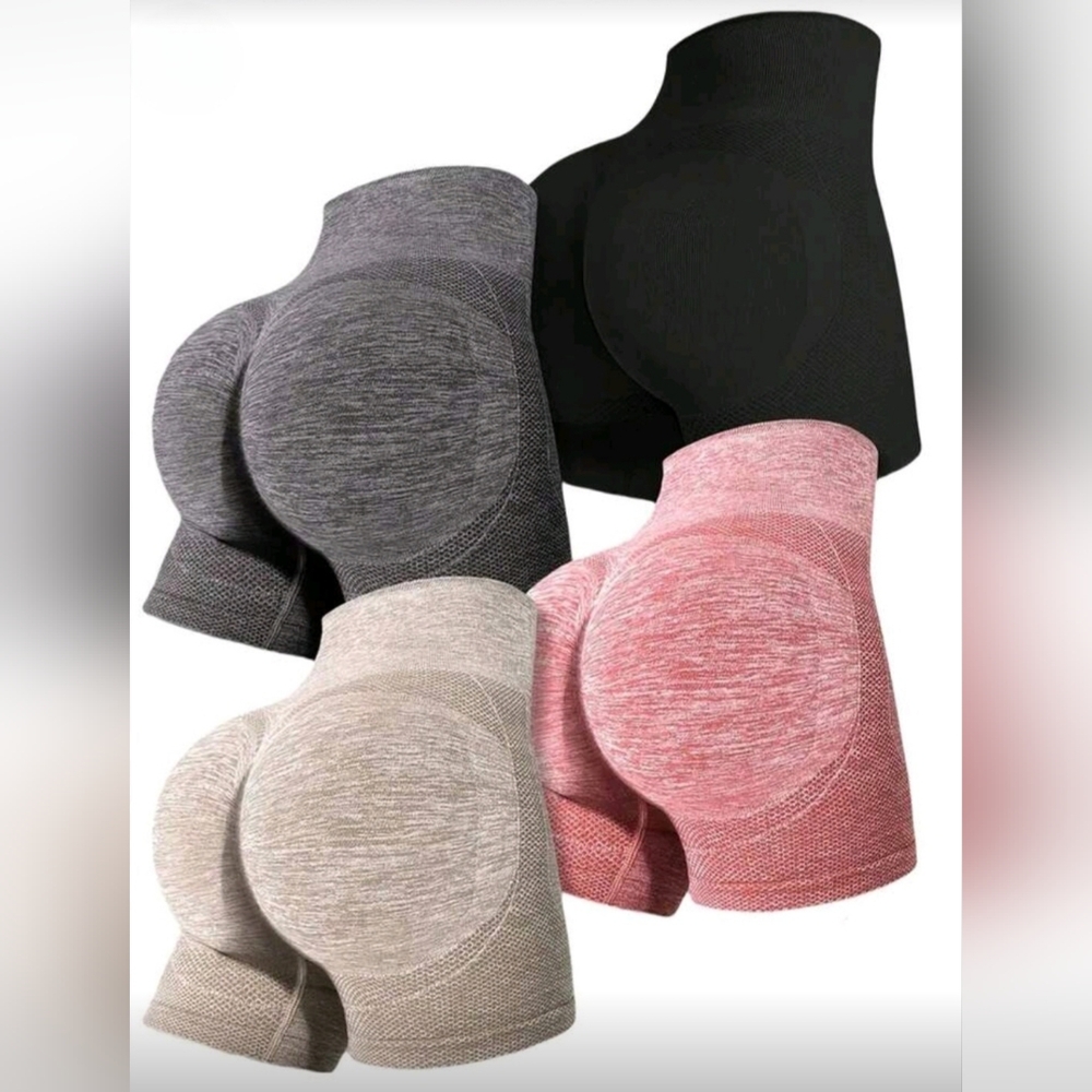 Seamless High-Waist Shaping Shorts 4pcs